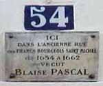 Plaque for Pascal