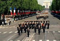 Parade on the Champs Elysée