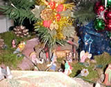 Crib with santons