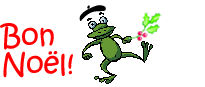 Franck the animated Christmas froggie