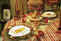 A Christmas table