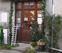 Ambiance noël by a café