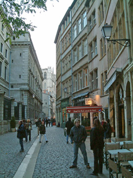 Lyon narrow street